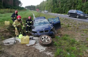 18-letnia dziewczyna rozbiła BMW