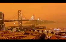 Apocalyptic smoke orange skies in San Francisco,California September 9 2020