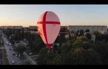 Balon postanawia przyziemić w środku miasta (Kraków)
