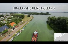 Kanałami z Rotterdamu do Amsterdamu (kamera na 30 metrach)