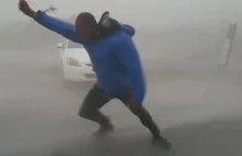 Meteorolog Vs Irma w Key West na Florydzie