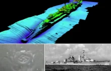Norwegia. Odkryto niemiecki krążownik z swastyka na dziobie (GALERIA + FILM)