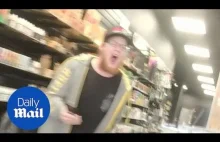 Vape shop worker LOSES IT and refuses to serve Trump supporter!