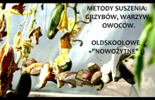 Metody suszenia: grzybów, warzyw, owoców. Naturalne/ludowe i z użyciem prądu.