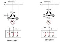 Silnik trójfazowy - podłączenie do jednej fazy