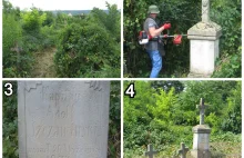 4 zdjęcia przemiany z akcji ratowania polskich grobów na Ukrainie