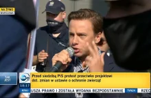 Bosak na proteście rolników: "Jestem wyzywany, prześladowany!"