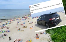Straż miejska w szoku. Niemiec zaparkował na plaży i poszedł się kąpać