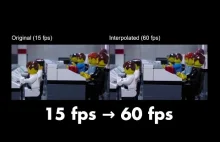 Zwiększenie ilości FPS w materiale wideo z 15 do 60 za pomocą sieci neuronowej