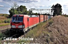 | CabView | Miłosław - Bydgoszcz Emilianowo - DB Cargo X4EC – Paprykowe Filmy