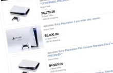 PS5 odsprzedawane na aukcjach za astronomiczne kwoty.