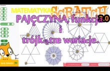 SCRATCH 3.0 Pajęczyna, funkcja i trójkątne wariacje