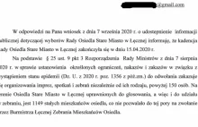 Burmistrz nie zwołuje rady osiedla przez COVID, ale organizuje imprezy masowe.