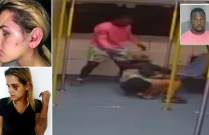 Osobnik rozjuszony niczym zwierzę atakuję samotną kobietę w metrze