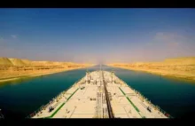 Kanał Suezki- timelapse z przejścia duuużego statku
