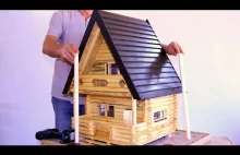 Tradycyjny rosyjski drewniany dom w miniaturze. Jak to zbudowałem?