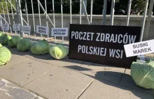 Kapuściane główki pod Sejmem już były. Teraz rolnicy ruszą na Warszawę. W...
