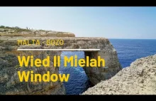 Wied Il Mielah - nowe okno skalne na Gozo