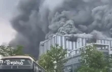 Pożar w fabryce Huawei w Chinach