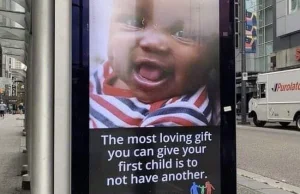 W Kanadzie zawisły billboardy zachęcające do posiadania maks. jednego dziecka