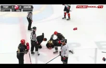 Nokaut w bójce w Polskiej Lidze Hokeja na lodzie