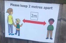 Oficjalne zalecenie WHO - Please Keep 2 Meters Distance For Safety