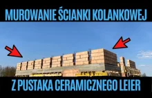 Murowanie ścianki kolankowej z pustaka ceramicznego Leier.