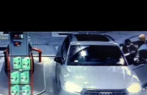 Chciał zatankować kradzione audi. I to był błąd [wideo]