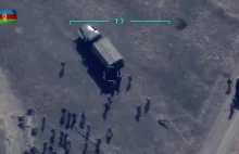 Azerski dron trafia ormiańską ciężarówkę z żołnierzami ledwo przybyłymi na front