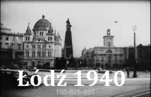 Łódź podczas okupacji w 1940 roku