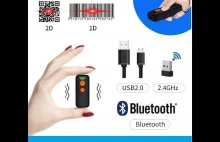 KIESZONKOWY MINI CZYTNIK KODÓW KRESKOWYCH 1D 2D QR AZTEC MAXICODE BLUETOOTH USB