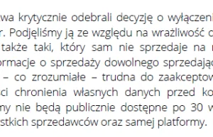 Allegro wyłączyło możliwość śledzenia historii transakcji oraz cen przedmiotów.