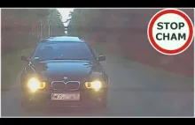 Wariat z BMW ściga, zajeżdża i blokuje drogę