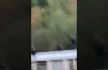 Norwegowie filmują gapowiczów jadących na dachu wagonu...