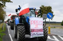 Protest rolników. Obornik w biurze Antoniego Macierewicza