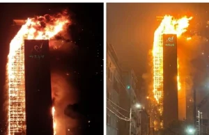 Płonący wieżowiec. Przerażające zdjęcia z Korei Południowej [VIDEO]