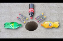 Sprite, Coca Cola i Fanta vs Mentos pod ziemią
