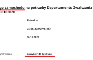 Ministerstwo Finansów kupuje auto za 600k