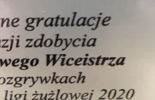 Nagroda za zdobycie wice#strza 1 ligi żużlowej :)