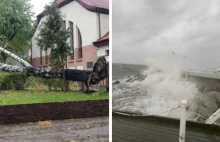 Niebezpieczne skutki wichur w Sopocie: połamane drzewa, zamknięte molo..