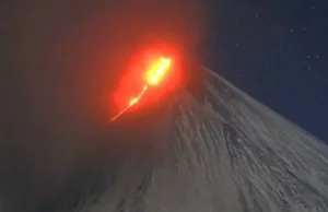 Wulkan Kluczewska Sopka przebudził się do życia po przerwie