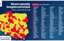 Lublin, Chełm, Zamość, Świdnik i kolejne powiaty w czerwonej strefie