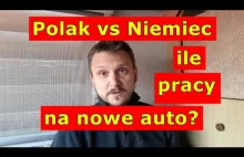 Polak vs Niemiec. Jak długo pracujemy na nowe auto?