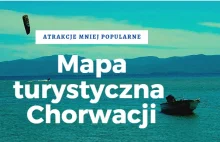 Mapa turystyczna najciekawszych atrakcji w Chorwacji
