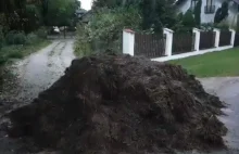 AgroUnia rozrzuca obornik pod domami posłów. Kołodziejczak: To zdrajcy...