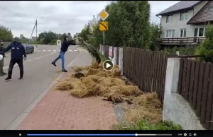 Gnojowica pod domem Posła Gwiazdowskiego