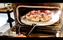 Pizza z Gorgonzolą i Salami pieczona w 90 sekund!