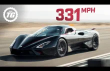 Nowy rekord prędkości w samochodzie produkcyjnym - 532.8 km/h - Onboard