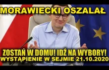 Mateusz Morawiecki w sejmie 21.10.2020