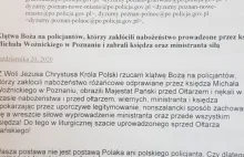 Na policjantów z Poznania rzucono klątwę